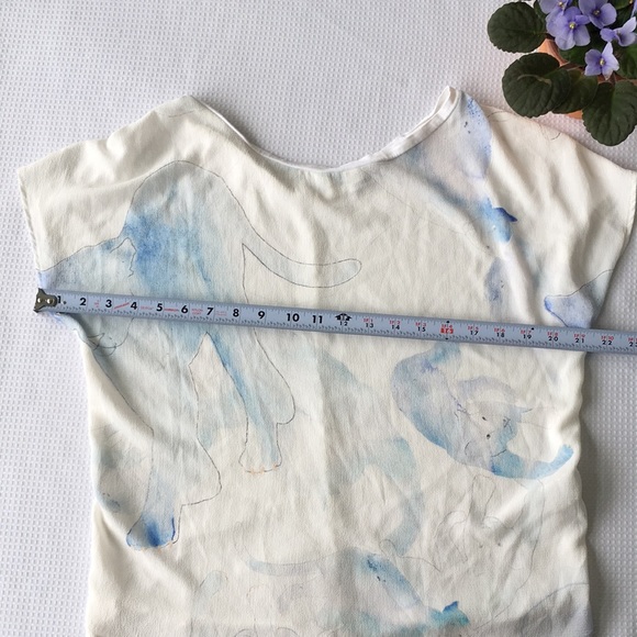 Zara Hand Painted Top, Size M - Picture 6 of 9